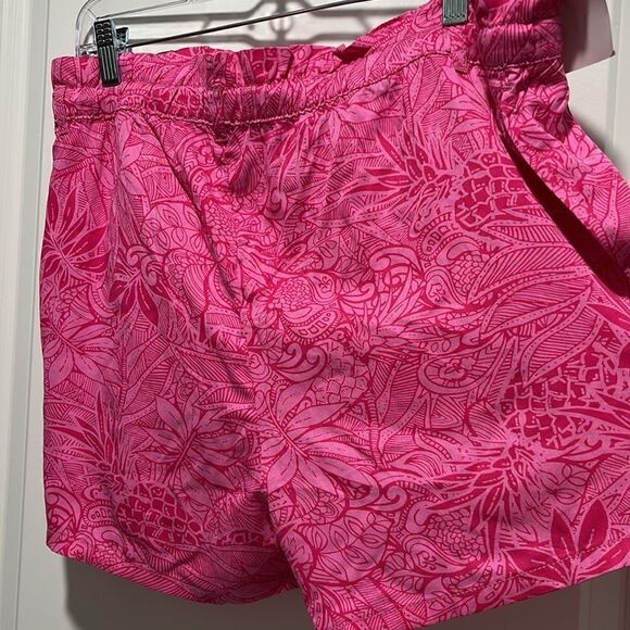 Stella Parker Collecton Tropical Pink Pull on Shorts Drawstring Waist - Picture 6 of 8